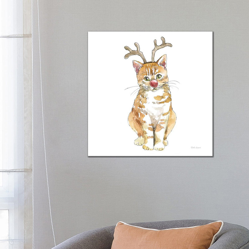 Christmas Kitties III Square by Beth Grove - Wrapped Canvas Print, 66.04 cm H x 66.04 cm W x 1.91 cm D