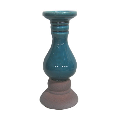 10.2'' H Concrete / Cement Tabletop Candlestick