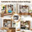 3-Tier Desktop Bookshelf w/ 6 Shelves Desk Organizer for Computer Desk-1393975490