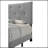 Gray Fabric Queen Bed