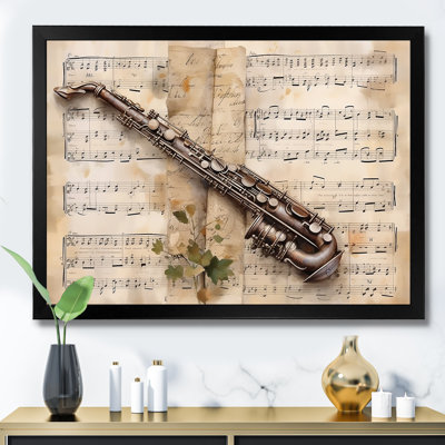 Clarinet Classique Timeless Taupe IV sur toile