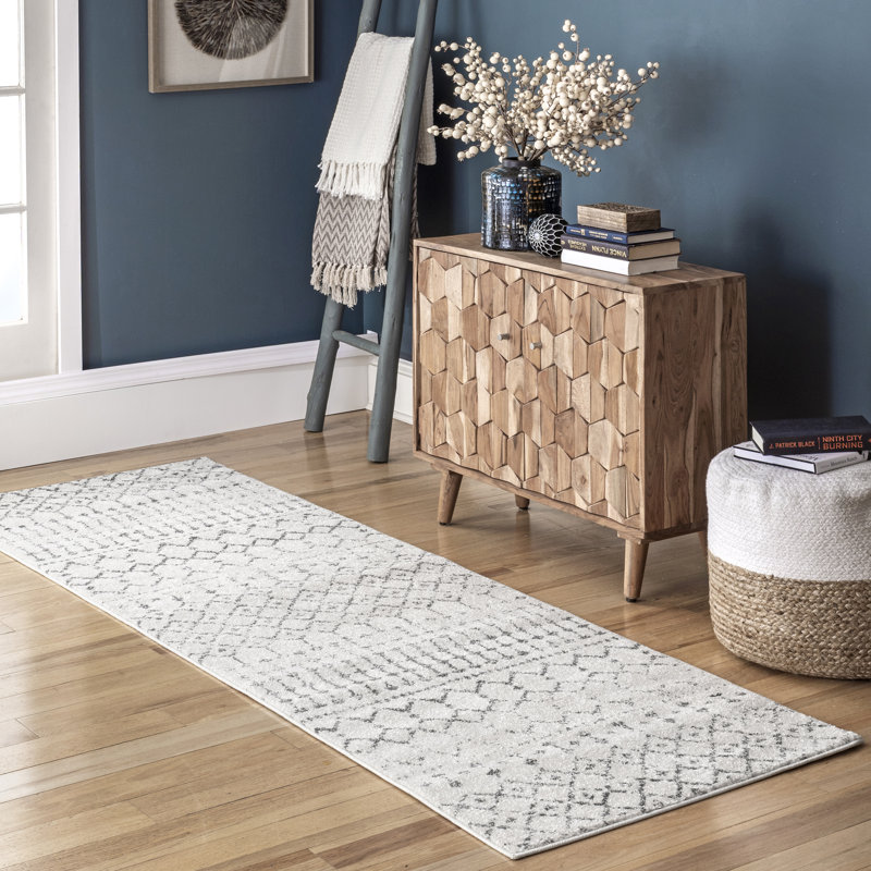 Genagra Geometric Area Rug, Runner 81 x 366cm