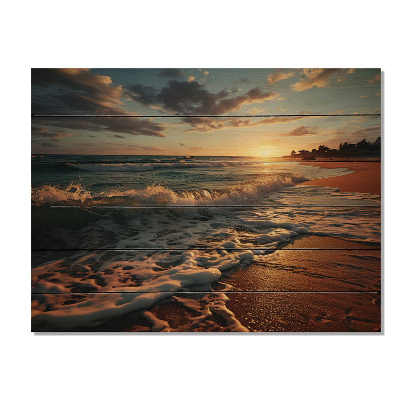 Golden Sands A Envoûtant, impression sur bois, H 10 po x l 20 po x P 0,78 po