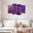 Dynamic Abstract Purple Abstract On Canvas 4 Pieces Set-92763823