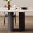 Oval simple sintered stone dining table set-109023631