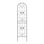 Paquet de 4, plaque de base pour plante d'extérieur en métal antirouille 86,7 po x 19,7 po, noir, procédure d'assemblage simple et construction solide 19,7 po 4, méthode, méthode de fixation-211225634