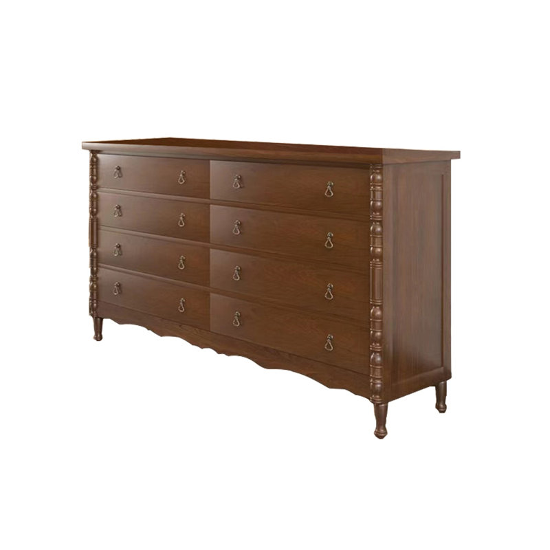 Commode d'appoint en bois massif Simple Retro