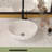 16X13 Inch White Ceramic Oval Vessel Bathroom Sink