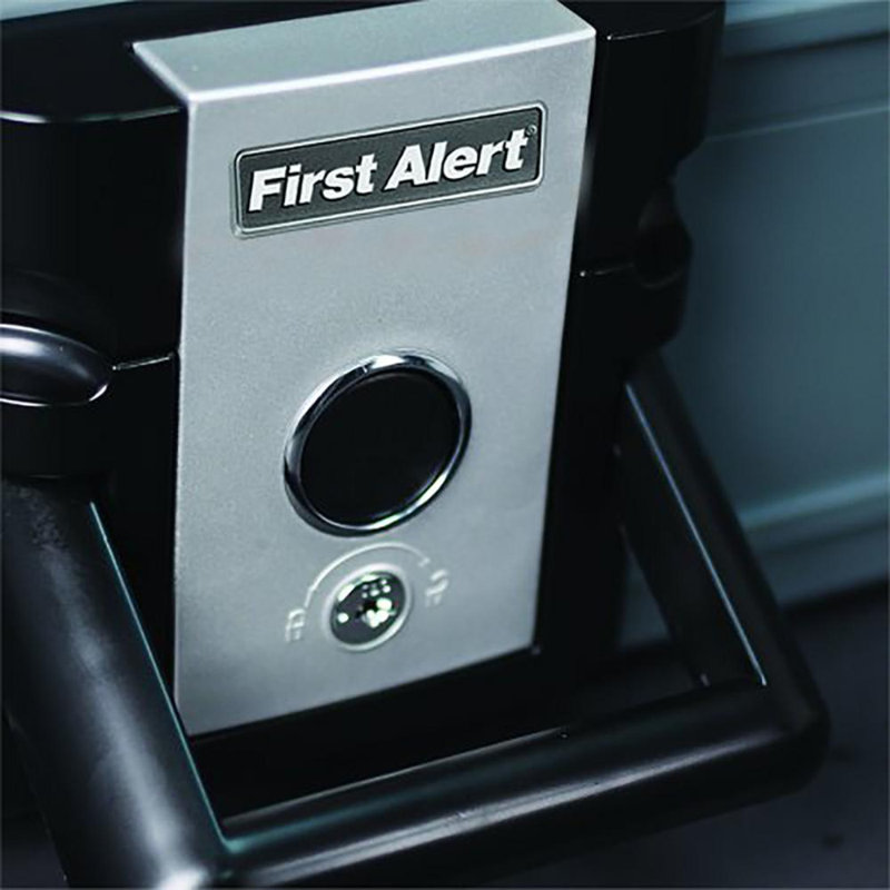 .19 Fireproof & Waterproof Security Safe, UL rated 30 minute fire rating at 1550 degrees. Key lock with push button open system