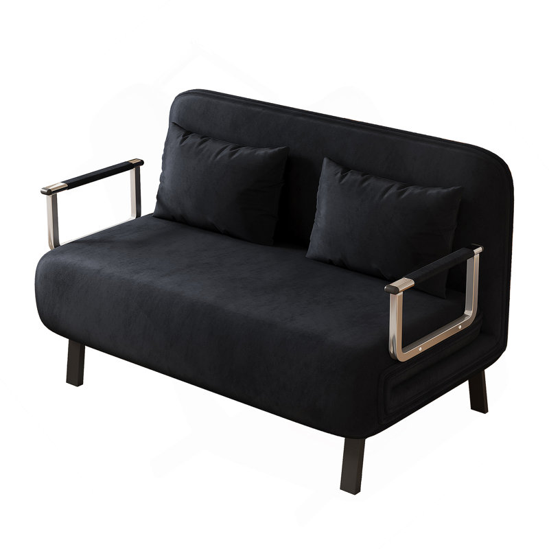 Convertible Tri - Fold Sofa Bed With Adjustable Backrest And Pillow, Ideal For Guests And Relaxation In Any Home Decor