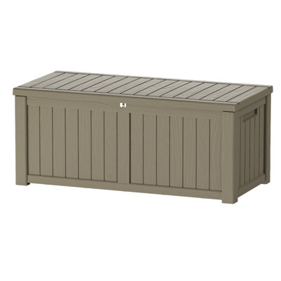 Emperic Design 120 Gallon Water Resistant Resin Lockable Deck Box by Emperic Design