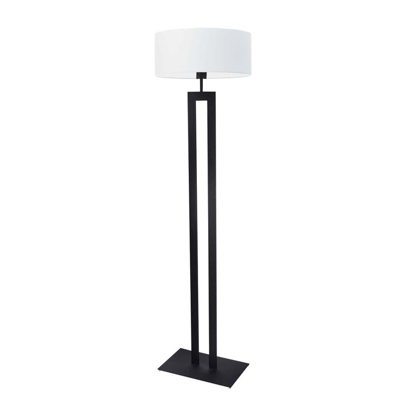 Artimizia 161cm Traditional Floor Lamp, White, Black