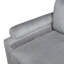Fauteuil de salon en velours côtelé gris