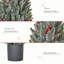 Arbre de Noël artificiel de 18 po de haut miniature enneigé et floqué neige avec décoration de Noël