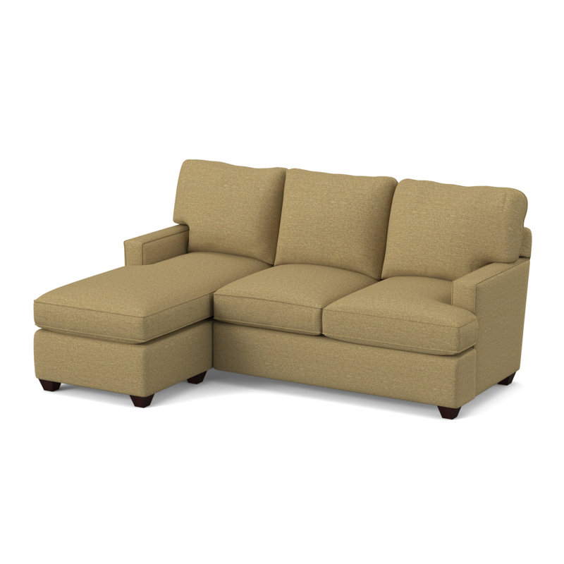 80.5" Wide Reversible Modular Sofa & Chaise with Ottoman, Antic Fawn