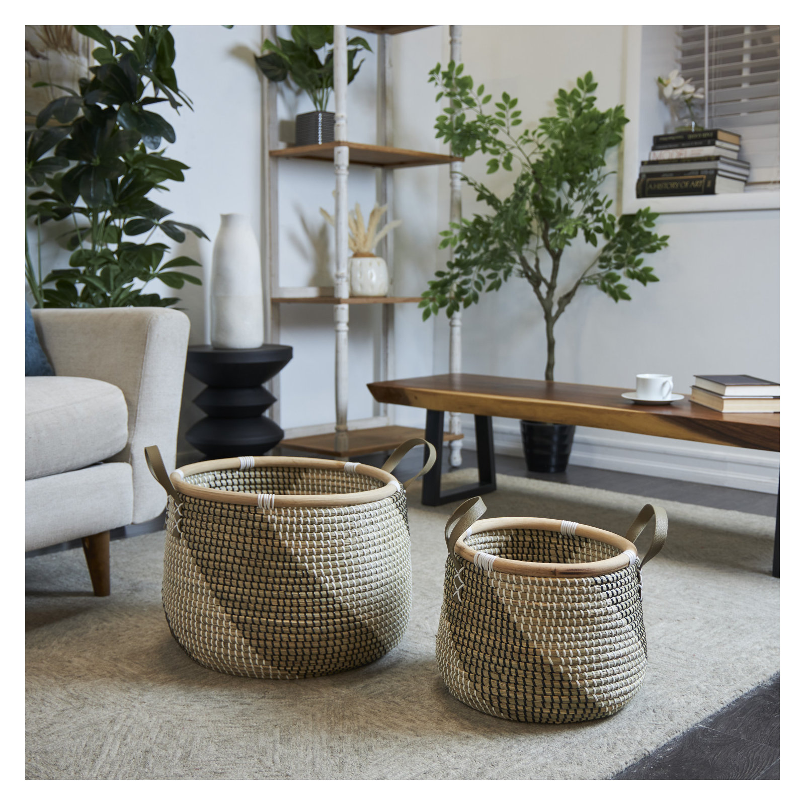 Julip Handmade Decorative Basket - Set of 2