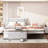 Full Size Upholstery platform bed with Trundle,Trundle can be flat or erected-1252501866