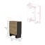Table pliante Gateleg compacte et compacte