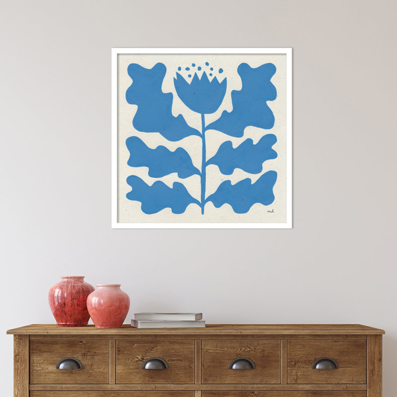 Delighted par Moira Hershey - impression encadrée, Blanc, L 25 po x H 25 po