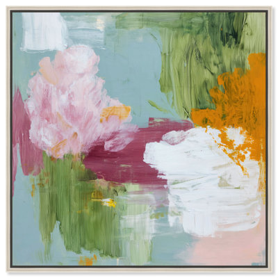 «Heirloom Mist I», reproduction d'art sur toile encadrée par Art Remedy, cadre argenté, 24 x 24