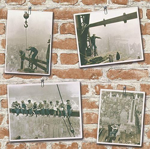 Wallpaper Red / Brown Brick Effect Photograph Roll 10m x 53cm Wallpaper Roll