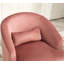Fauteuil d'appoint pivotant à 360° en velours, entièrement assemblé-1180619595-1180619593