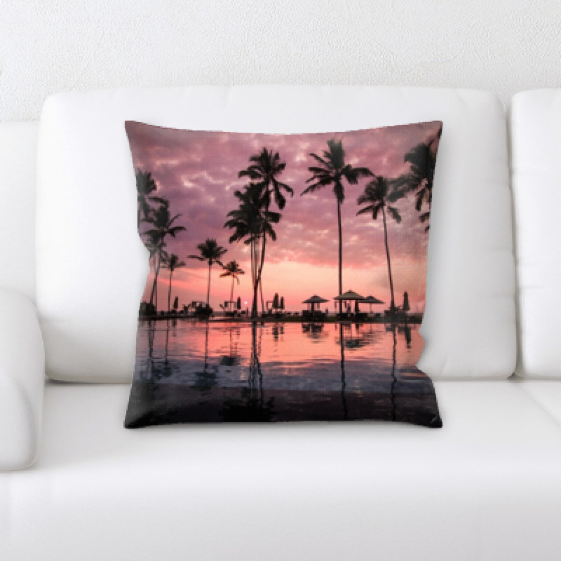 Microsuede Reversible Throw Pillow