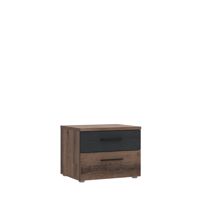 Demps 52cm W Particle Board / Chipboard Bedside Table