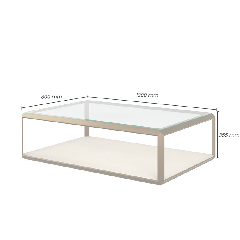 Berkant 120cm Glass Top Console Table