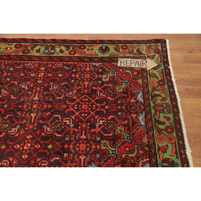 Tapis de couloir traditionnel en laine rétro 3 x 10
