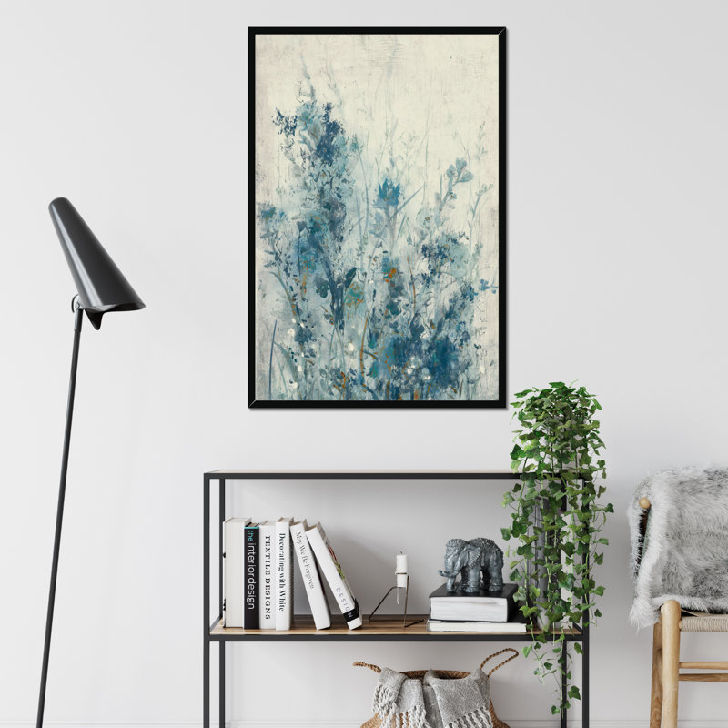 Blue Spring I by Timothy O' Toole - Painting on Canvas, 76cm H x 51cm W, Black Floater Framed