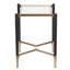 Table de bout en verre 23,5 x 18 x 23,5 po