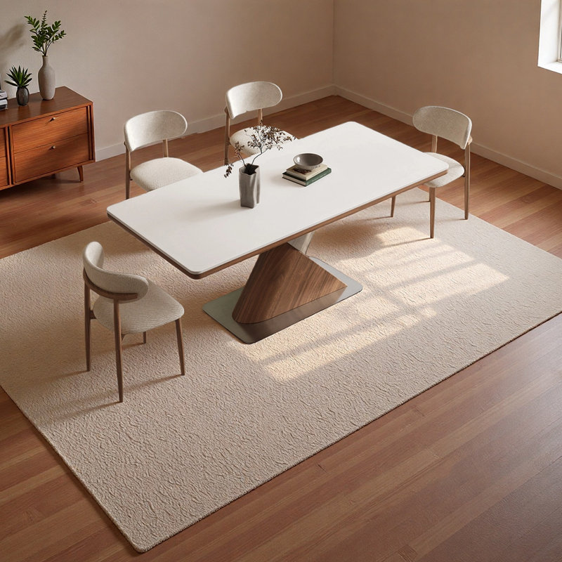 Ensemble de salle à manger Johns, H 29,52 po x L 55,11 po x l 29,52 po, 5 pièces: table, 4 chaises