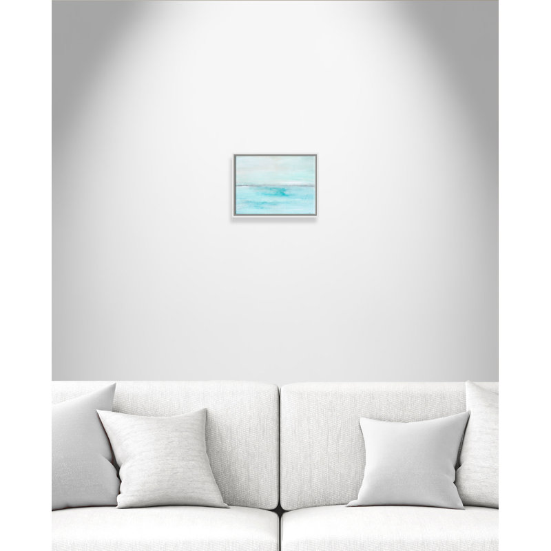 A Distant Whisper - Cadre flottant, reproduction d'art sur toile, Cadre blanc, H 12 po x l 16 po x P 2 po