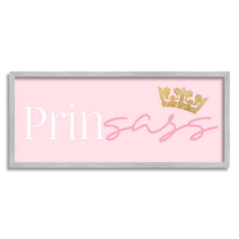 Art princesse Sassy, H 13 po x l 30 po x P 1,5 po, Estampe numérique Farmhouse