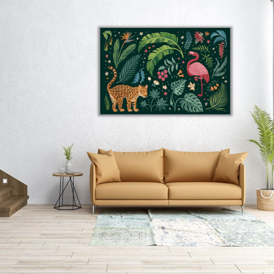 Jungle Love II - art mural sur toile