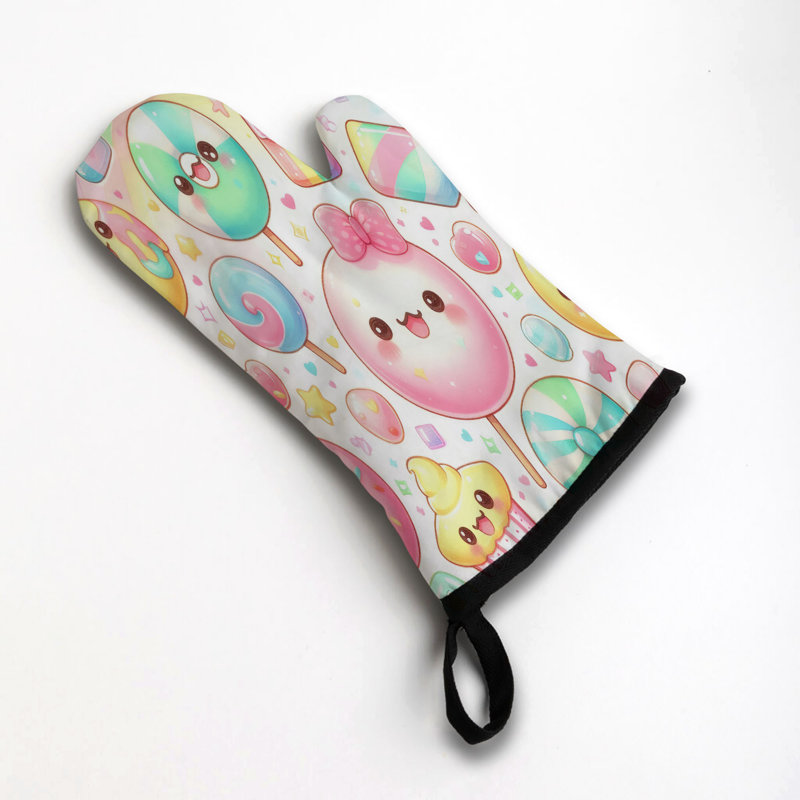 Soft Candy Hues Oven Mitt Cotton Twill