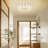 Heatherann 23.62 Inch Luxury Crystal Flush Mount Ceiling Light
