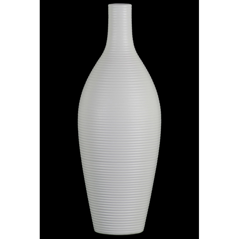 Vase de table bouteille en céramique Guizar, H 16,5 po x l 6 po x P 6 po