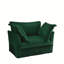 Fauteuil à revêtement antidérapant avec 1 grand coussin de dossier et 2 grands coussins décoratifs, canapé-lit simple à siège profond confortable, plusieurs grands coussins moelleux, tissu en velours côtelé-1875119805
