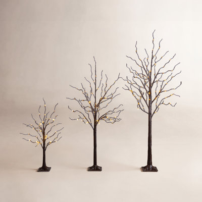 Pre-Lit Birch Tree with Base Included