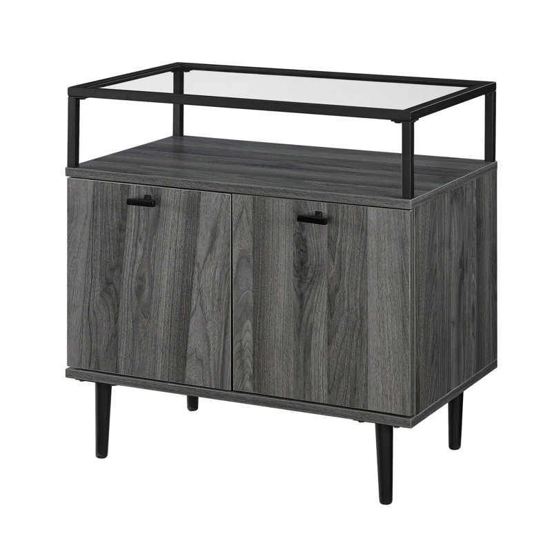 Table de chevet Drexil, Gris ardoise