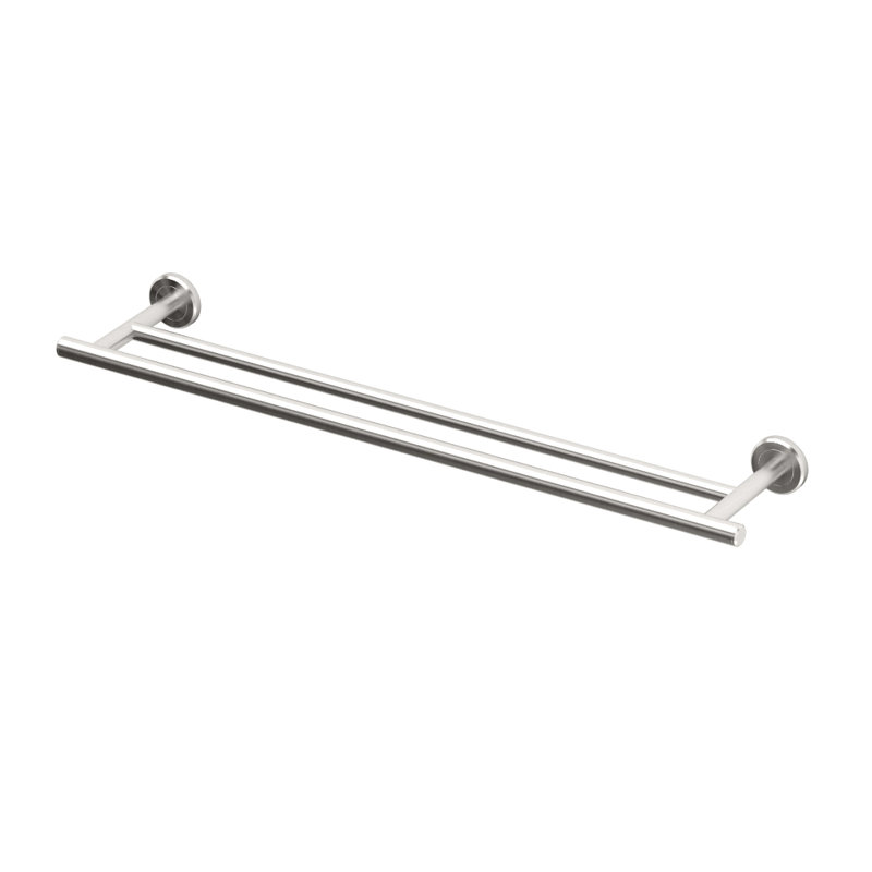Porte-serviettes mural double 24 po Latitude II |, Nickel satiné