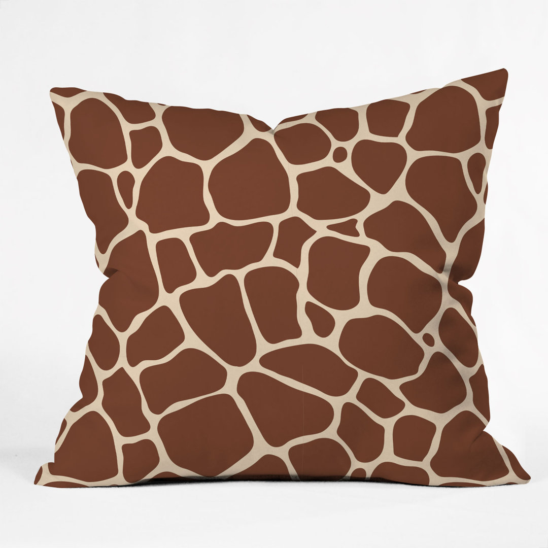 Avenie Giraffe Outdoor Square Pillow Cover & Insert Deny Designs
