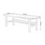 Bureau rectangulaire en bois massif noyer-109518508
