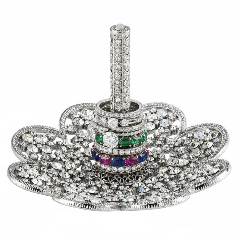 Princess Metal Ring Holder, Silver