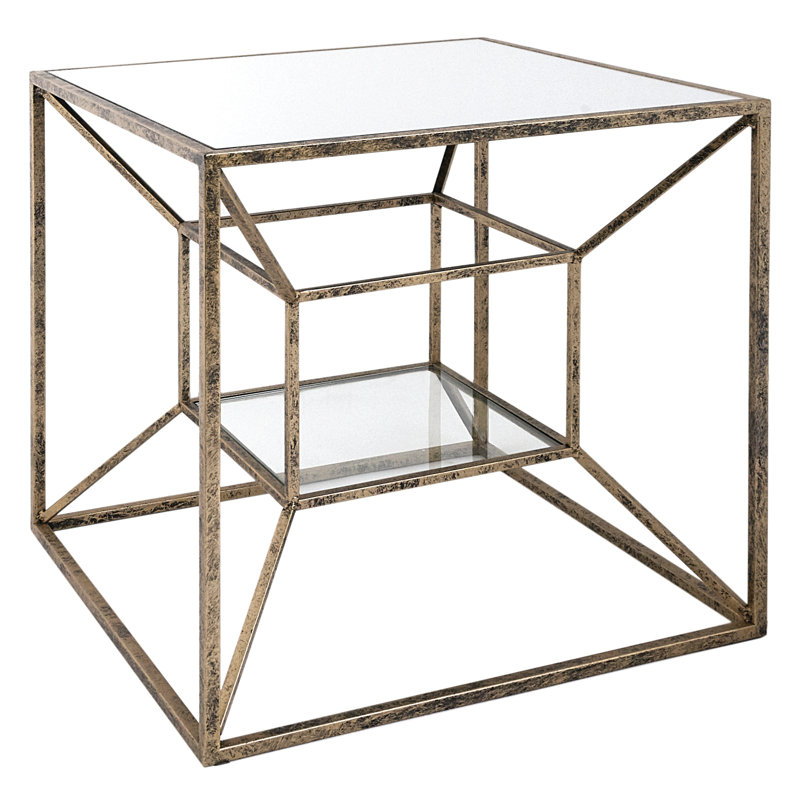 Glass Top End Table