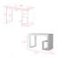 Bureau Adona, bureau, blanc