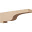 Bois de cèdre brut Newport, grain de bois TimberThane, brun clair apprêté-88292443