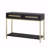 Retro Entryway Console Table With Two Drawers - Striking Geometric Design Hallway-984398053